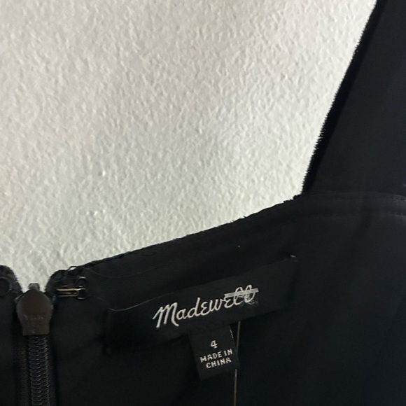 Madewell Crushed Velvet Wide Leg Jumpsuit size 4 - Picture 5 of 5